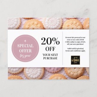 Cartão Postal Cookery Bakery Baker - Desconto de Cupom Personali