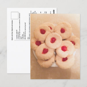 Cartão Postal Cookie De Pão Atalhado