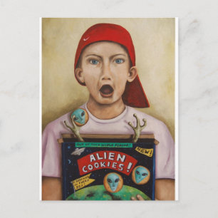 Cartão Postal Cookies alienígenas