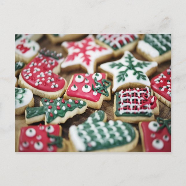 Cartão Postal Cookies de Natal (Frente)