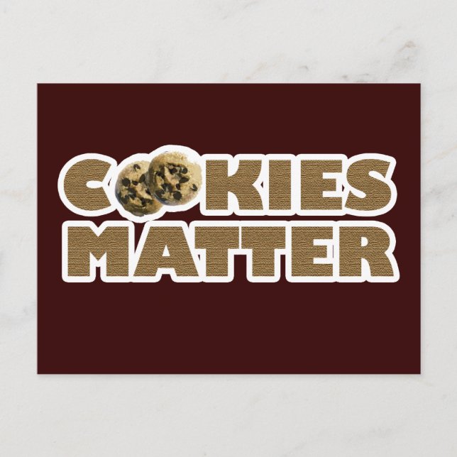 Cartão Postal Cookies Matéria (Frente)