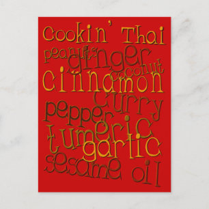 Cartão Postal Cookin' Thai