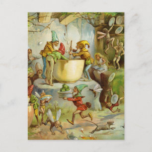 Cartão Postal Cooking In The Gnome Kitchen