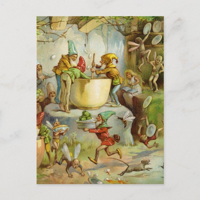 Cartão Postal Cooking In The Gnome Kitchen (Frente)