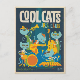 Cartão Postal Cool Cats Jazz
