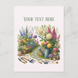 Cartão Postal Cool Gardening Landscaping personalizável 