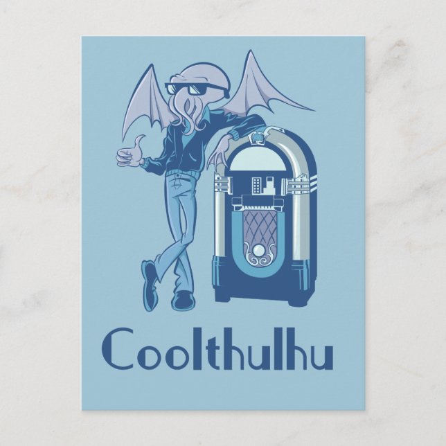 Cartão Postal Coolthulhu (Legal Cthulhu) (Frente)