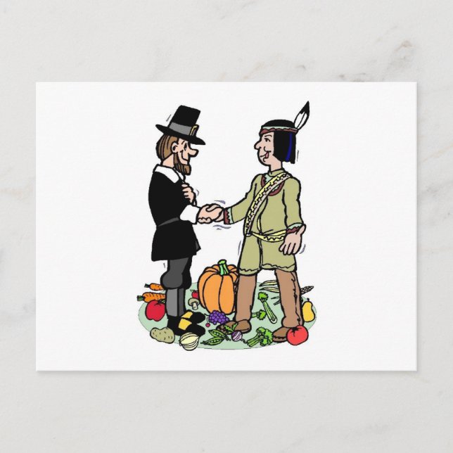 Cartão Postal Cooperação Indígena de Pilgrim (Frente)