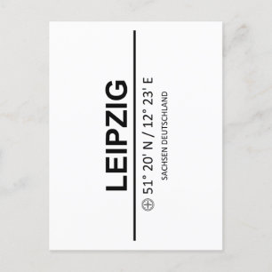 Cartão Postal Coordena Leipzig
