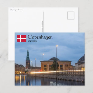 Cartão Postal Copenhaga Dinamarca