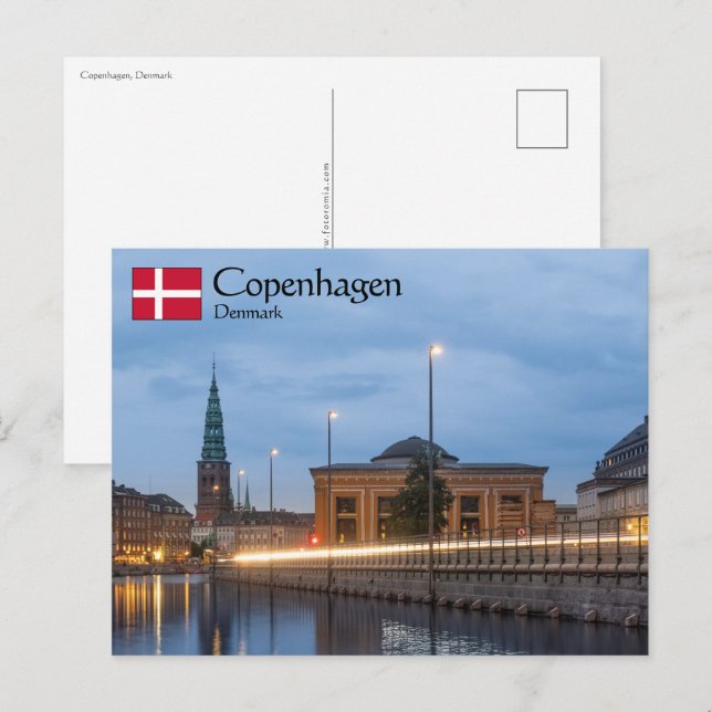 Cartão Postal Copenhaga Dinamarca (Frente/Verso)