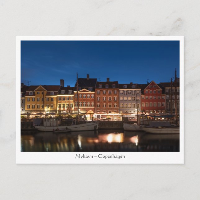 Cartão Postal Copenhaga Dinamarca (Frente)