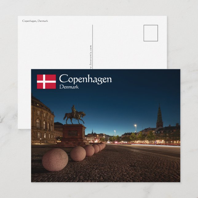 Cartão Postal Copenhaga Dinamarca (Frente/Verso)