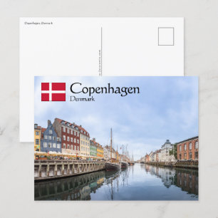 Cartão Postal Copenhaga Dinamarca