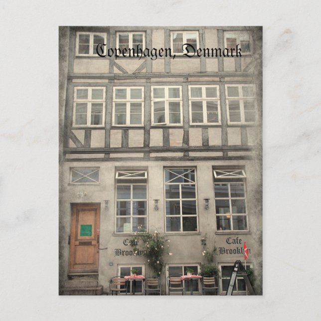 Cartão Postal Copenhaga, Dinamarca (Frente)