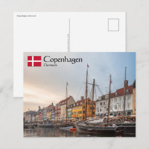 Cartão Postal Copenhaga Dinamarca