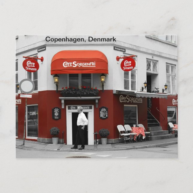 Cartão Postal Copenhaga, Dinamarca (Frente)