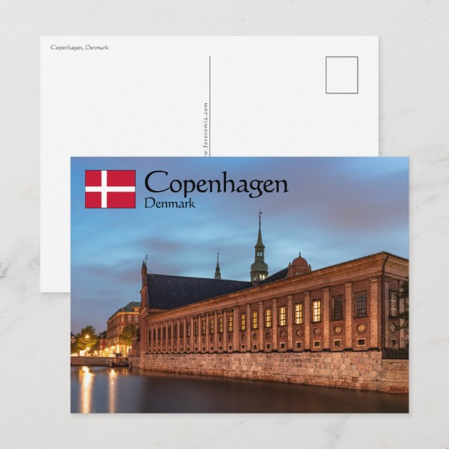 Cartão Postal Copenhaga Dinamarca (Frente/Verso)