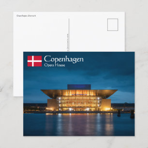 Cartão Postal Copenhaga Dinamarca