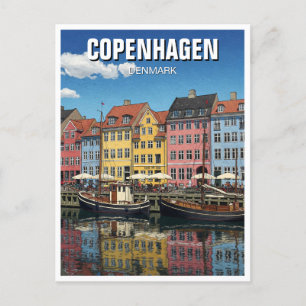 Cartão Postal Copenhagen Denmark Viagem