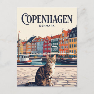 Cartão Postal Copenhague Dinamarca