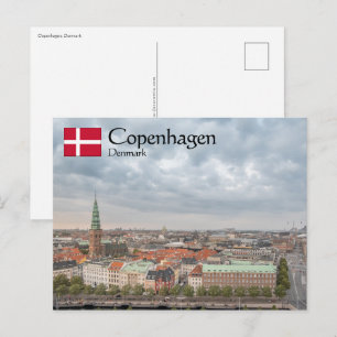 Cartão Postal Copenhague Dinamarca