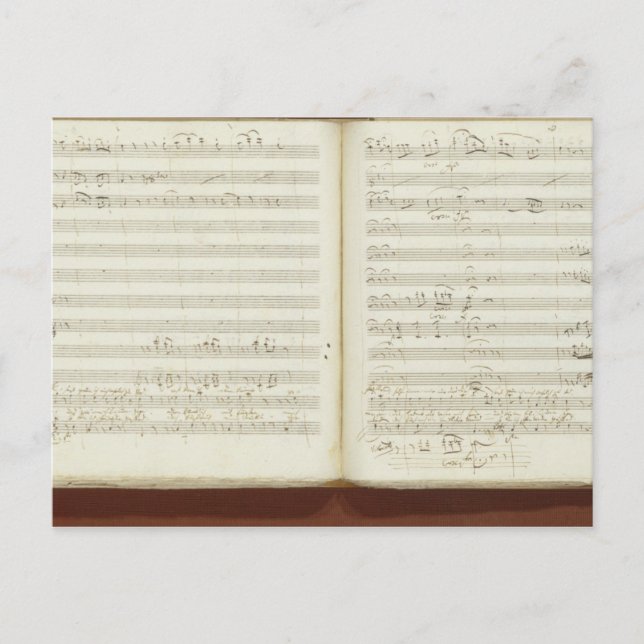 Cartão Postal Cópia autografada de "A Flauta Mágica" (Frente)