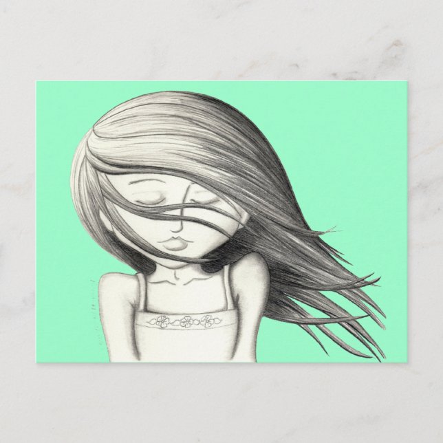 Cartão Postal cópia de brisa de verão (Frente)