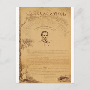 Cartão Postal [Cópia de Paine da Proclamação de Emancipação. Cóp
