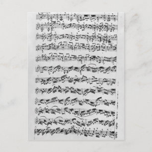 Cartão Postal Cópia de 'Partita em D Menor para Violino'
