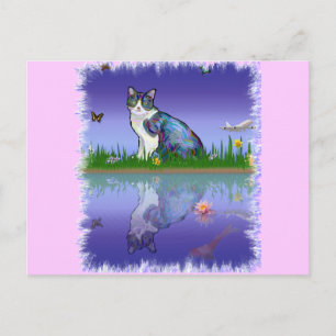 Cartão Postal Copiar Gato