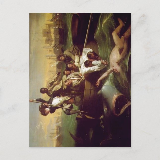 Cartão Postal Copley, John Singleton Watson e o Shark 1778 T (Frente)