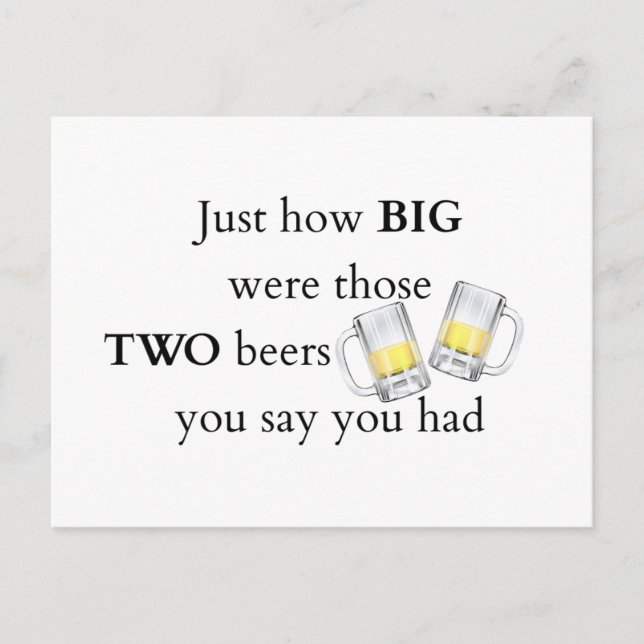 Cartão Postal Cops Joke, How big.. (Frente)