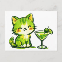 Coquetéis Verdes e Gatos