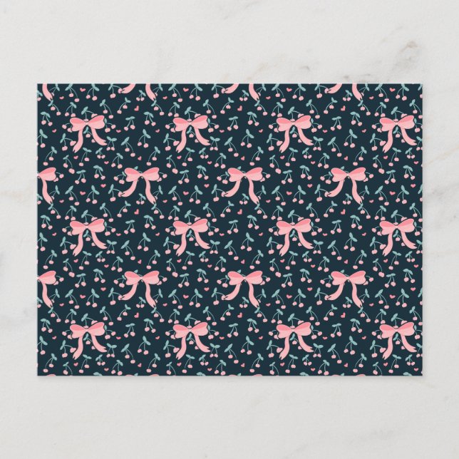 Cartão Postal Coquette Cherry (Frente)