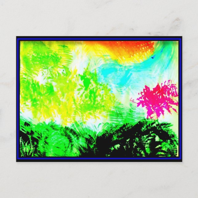 Cartão Postal Cor abstrato (Frente)