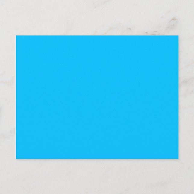 Cartão Postal cor azul céu profundo (Frente)