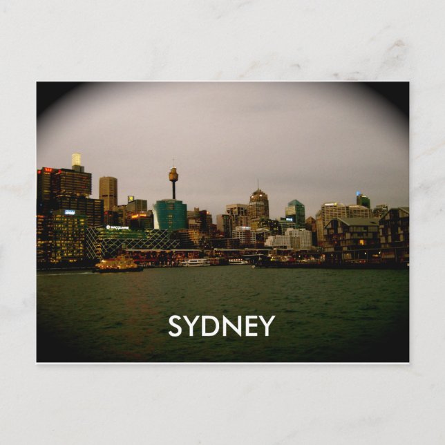 Cartão Postal Cor das luzes da cidade (Frente)