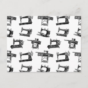 Cartão Postal COR DE FUNDO PERSONALIZADA DAS Máquinas Antigas de