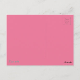 Cartão Postal Cor de fundo rosa