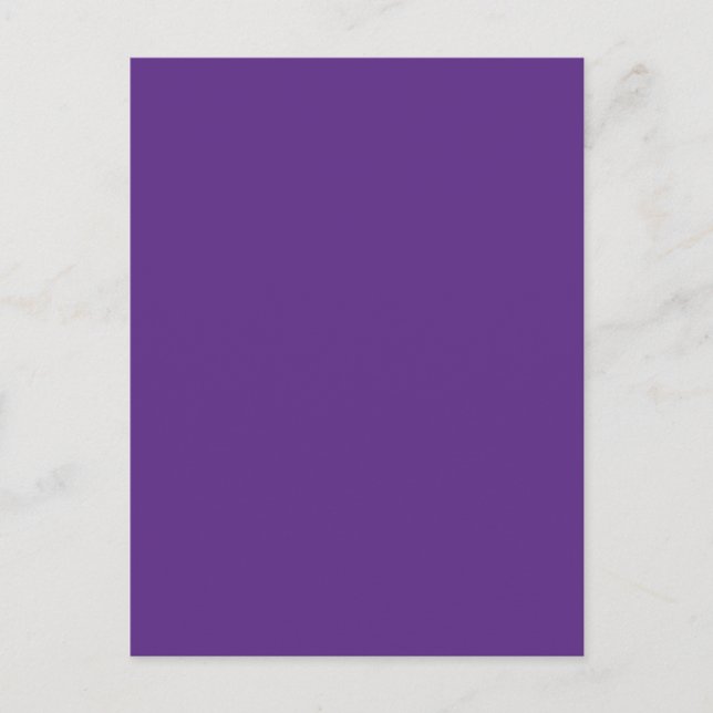 Cartão Postal Cor de fundo - Roxo (Frente)