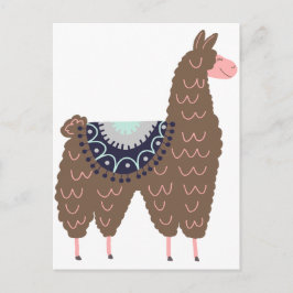Cartão Postal Cor-de-rosa e lama castanho