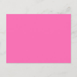 Cartão Postal Cor de Tendência Sólida Cor Cor Rosa-de-Rosa Bri