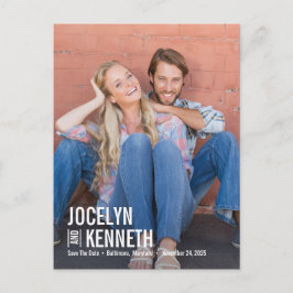 Cartão Postal COR EDITÁVEL Pura Simplicidade Salva a Data