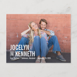 Cartão Postal COR EDITÁVEL Pura Simplicidade Salva a Data