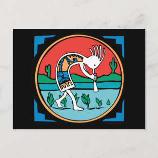 Cartão Postal Cor Kokopelli