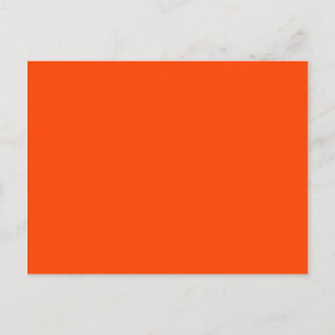 Cartão Postal cor laranja vermelho