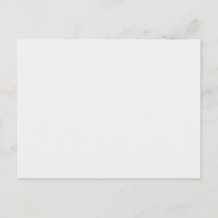 Cartão Postal Cor Minimalista em Branco 