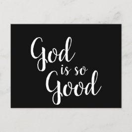 Cartão Postal Cor personalizada/texto Deus inspirador é tão bom