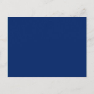 Cartão Postal Cor Real Azul Sólido